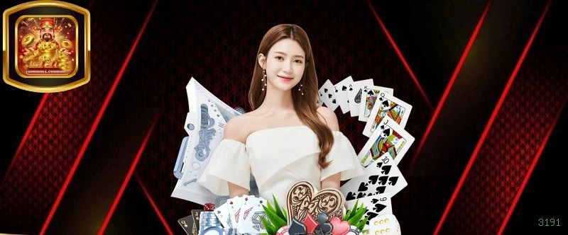 Imagem promocional do cassino online da 3191 mostrando jogos ao vivo